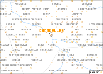 map of Chandelles