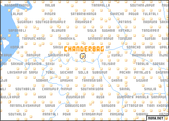 map of Chānderbāg