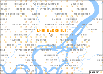 map of Chānderkāndi