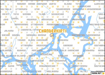 map of Chānder Kirti