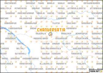 map of Chāndersātia