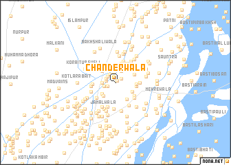 map of Chanderwāla