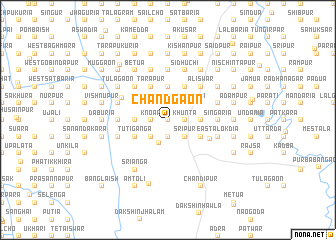 map of Chāndgaon