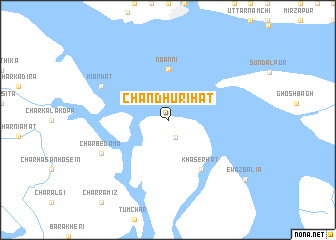 map of Chandhuri Hāt