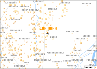 map of Chāndiāh