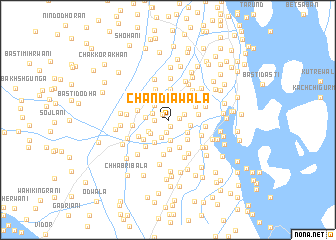 map of Chāndiāwāla