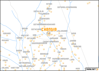 map of Chāndia