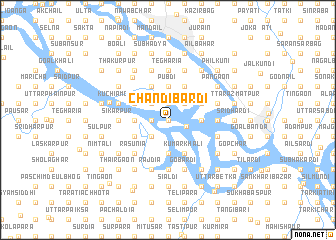 map of Chandībārdi