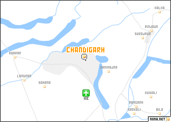 map of Chandīgarh