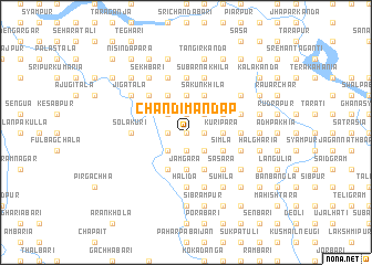 map of Chandi Mandap