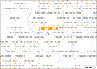 map of Chandīpur