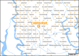 map of Chandīpur