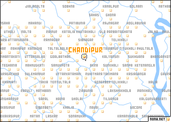map of Chandīpur