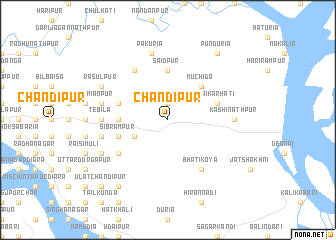 map of Chandīpur