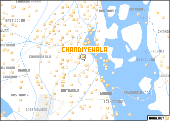 map of Chāndiyewāla