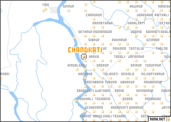 map of Chāndkāti