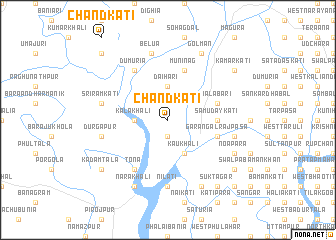 map of Chāndkāti