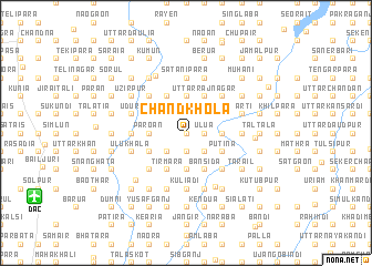 map of Chāndkhola