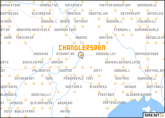 map of Chandlers Pen