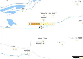 map of Chandlerville