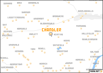 map of Chandler