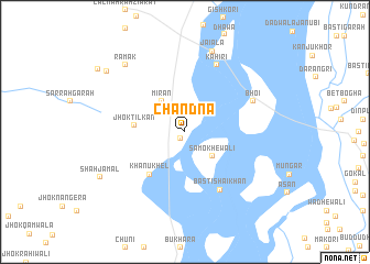 map of Chāndna
