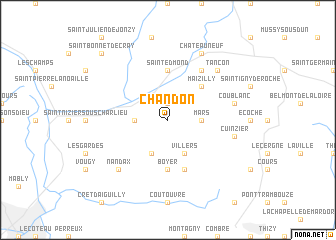 map of Chandon