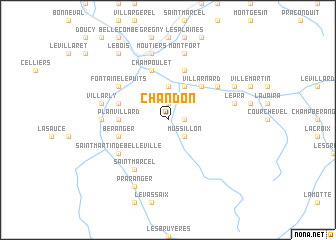 map of Chandon