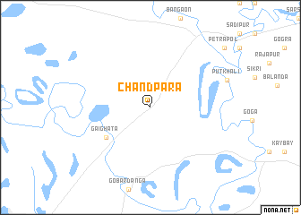 map of Chāndpāra