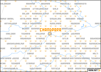 map of Chāndpāra