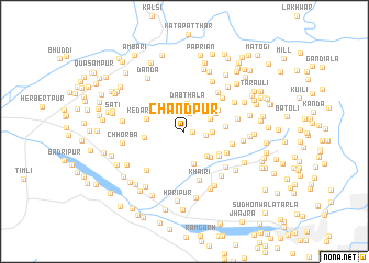 map of Chāndpur