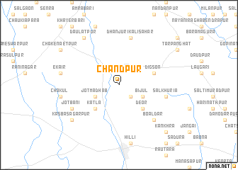 map of Chandpur