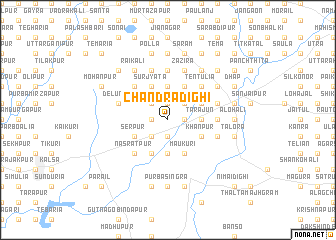 map of Chandradighi