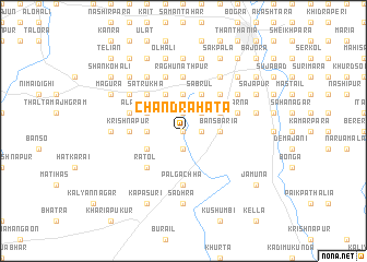 map of Chandrahāta