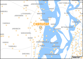 map of Chandrār