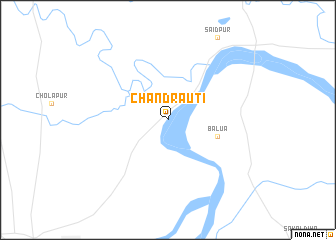 map of Chandrautī