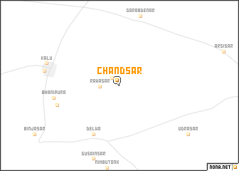 map of Chāndsar