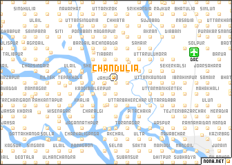 map of Chāndulia