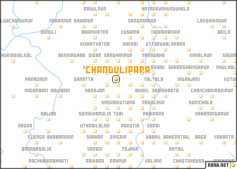 map of Chandulipāra