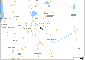 map of Chandwār