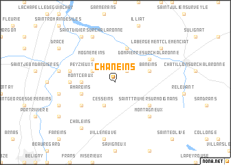 map of Chaneins