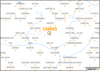 map of Chânes