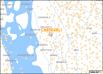 map of Chanewāli
