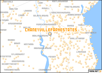 map of Chaneyville Farm Estates