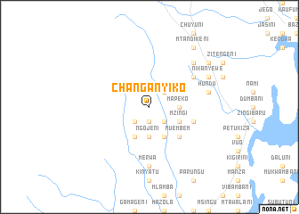 map of Changanyiko