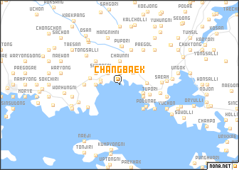 map of Changbaek