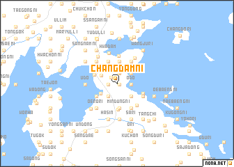 map of Changdam-ni
