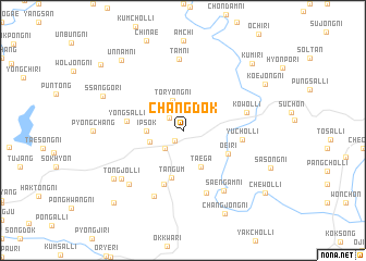 map of Changdŏk