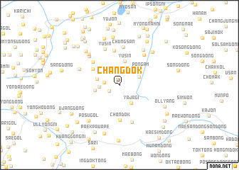 map of Changdŏk