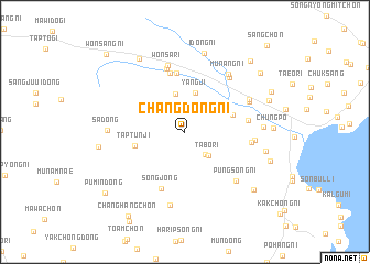 map of Changdong-ni